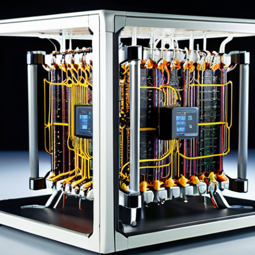 **

A visually striking representation of qubits struggling with decoherence. Show qubits in a quantum computer losing their stable state, perhaps with visual distortions or disruptions around them, emphasizing the challenge of maintaining stability in a noisy environment. Use a futuristic lab setting with cooling systems and shielding.

**