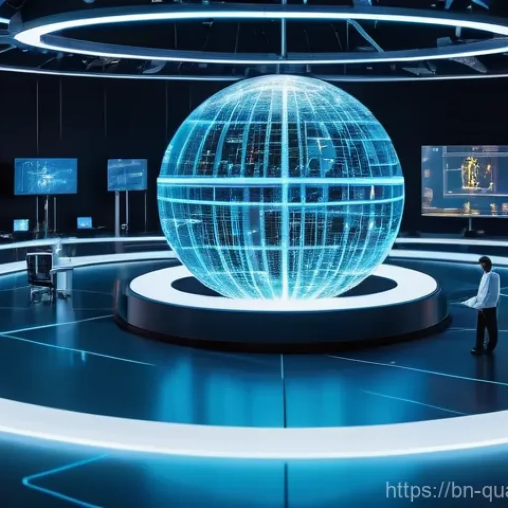 양자통신의 글로벌 경쟁 - **Prompt 1: Global Quantum Race for a Secure Future**
    "A dynamic, wide-angle shot depicting a di...