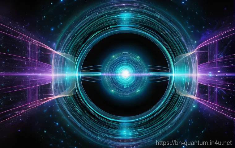 양자통신의 글로벌 경쟁 - **Prompt 2: Unbreakable Quantum Encrypted Data Fortress**
    "An abstract and conceptual image illu...